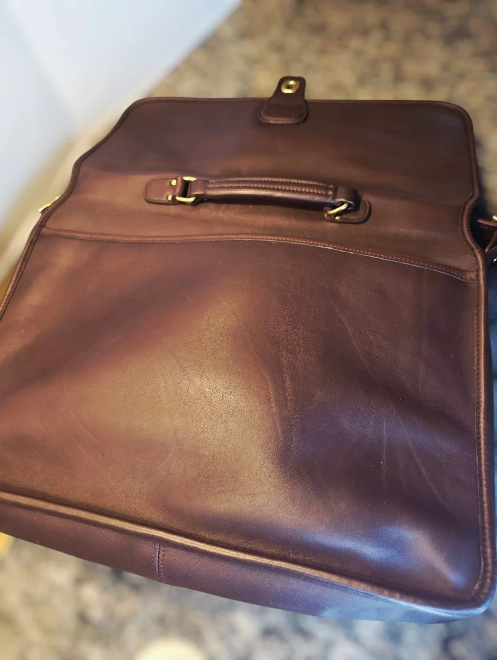 Vintage Coach Briefcase (Devil Wears Prada 2) Metropolitan Style #5180 Mahogany - Picture 11 of 12